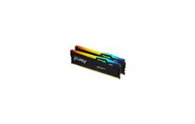 Модуль памяти для компьютера DDR5 64GB (2x32GB) 5200 MHz Beast RGB Kingston Fury (ex.HyperX) (KF552C40BBAK2-64) - Фото