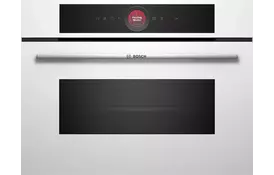 Bosch Духова шафа електрична компактна, 45л, A, дисплей, конвекція, ф-ція мікрохвиль, білий - Фото