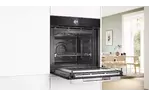Bosch Духовой шкаф электрический, 67л, A+, дисплей, конвекция, пиролиз, ф-ция микроволн, черный
