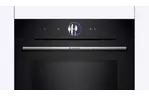 Bosch Духовой шкаф электрический, 67л, A+, дисплей, конвекция, пиролиз, ф-ция микроволн, черный