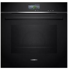 Siemens Духовой шкаф электрический, 71л, A+, пар, дисплей, конвекция, черный