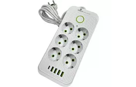 Фільтр живлення XoKo XК-SP6-4-1-WH - Фото