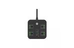 Сетевой фильтр питания Voltronic TВ-Т90, 4роз, 3*USB Black (ТВ-Т90-Black)