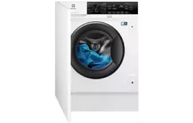 Electrolux Стиральная машина встраиваемая фронтальная, 8кг, 1400, A+++, 55см, дисплей, пара, инвертор, белый - Фото