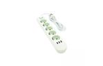 Сетевой фильтр питания Voltronic F05U, 5раз EU, 3*USB White (F05U-White)
