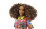 Кукла Barbie Fashionistas в ярком платье-футболке (HPF77)