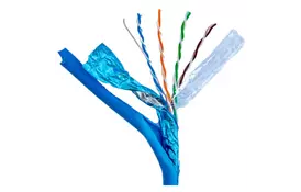 Кабель сетевой FTP 305м, CAT.5e, CU, REELEX, 4*2*0,51, PVC, indoor, blue GEAR (GEC-FTPCUR051305) - Фото