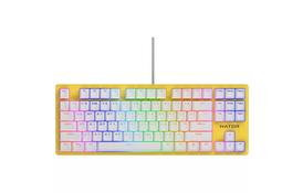 Клавиатура Hator Rockfall 2 Mecha TKL Orange USB Yellow (HTK-722) - Фото