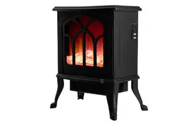 Neo Tools Камин электрический, декоративный, 30м кв., 1500Вт, керамический нагрев. элемент (PTC), черный - Фото