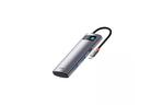 Порт-репликатор Baseus 7-in-1 Metal Gleam Series Type-C to HDMI+USB+SD/TF Docking Station (WKWG020113)