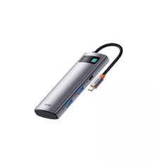 Порт-репликатор Baseus 7-in-1 Metal Gleam Series Type-C to HDMI+USB+SD/TF Docking Station (WKWG020113)