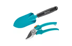 Набор инструментов Gardena садовых Classic (секатор 18 мм + совок 8 см) (12201-20.000.00) - Фото