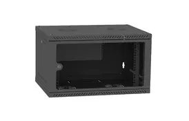 Шкаф настенный Ipcom 6U, 600*450, RAL9005 (СН-6U-060-045-ДС-9005) - Фото