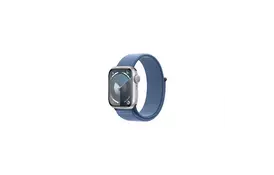 Смарт-часы Apple Watch Series 9 GPS 41mm Silver Aluminium Case with Winter Blue Sport Loop (MR923QP/A) - Фото