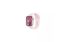 Смарт-часы Apple Watch Series 9 GPS 41mm Pink Aluminium Case with Light Pink Sport Band - M/L (MR943QP/A) - Фото