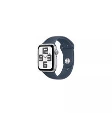 Смарт-часы Apple Watch SE 2023 GPS 44mm Silver Aluminium Case with Storm Blue Sport Band - S/M (MREC3QP/A)