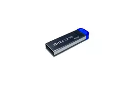 USB флеш накопичувач Mibrand 64GB Falcon Silver-Blue USB 2.0 (MI2.0/FA64U7U) - Фото