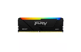 Модуль пам'яті для комп'ютера DDR4 8GB 3200 MHz Beast RGB Kingston Fury (ex.HyperX) (KF432C16BB12A/16) - Фото