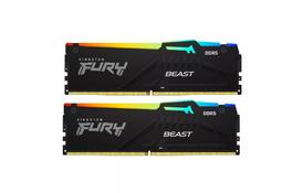 Модуль памяти для компьютера DDR5 64GB (2x32GB) 6000 MHz Beast RGB Kingston Fury (ex.HyperX) (KF560C40BBAK2-64) - Фото
