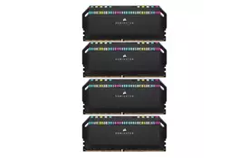 Модуль памяти для компьютера DDR5 64GB (4x16GB) 6200 MHz Dominator Platinum RGB Black Corsair (CMT64GX5M4B6200C32) - Фото