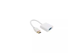 Перехідник micro HDMI M to VGA F 0.3m 4K/2K White Voltronic (YT-C-mcHDMI(M)/VGA(F)-W) - Фото