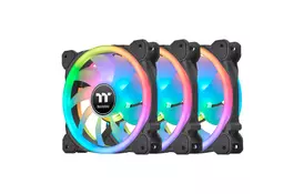 Кулер к корпусу ThermalTake SWAFAN 12 RGB Radiator Fan TT Premium Edition 3 Pack/Fan/12025 (CL-F137-PL12SW-A) - Фото