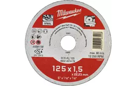 Круг відрізний Milwaukee по металу SCS 41/125х1.5, 125 мм (4932451479) - Фото