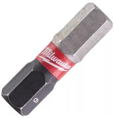 Набор бит Milwaukee SHOCKWAVE, Hex6, 25мм, 2шт (4932430897)