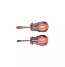 Набор отверток Milwaukee коротких магнитных с трехгранной рукояткой 2шт. (4932471810)