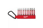 Набор бит Milwaukee SHOCKWAVE carabiner 2 (10 шт) 4xPH2, 4xPZ2, 1xTX20, 1xTX25 (4932492939)