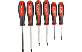 Набор отверток Milwaukee магнитных с трехгранной рукояткой TORX 6шт) (4932471809) - Фото