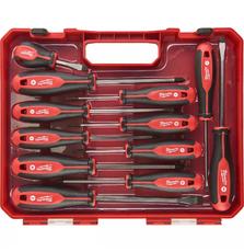 Набор отверток Milwaukee магнитных с трехгранной рукояткой, в пластиковом кейсе 12шт. (4932472003)