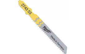 Полотно Milwaukee для лобзика T119B, 50мм/шаг зуба 2,0мм, 5шт, древесина (4932274353) - Фото