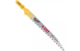 Полотно Milwaukee для лобзика T234X 3CUT, 91 мм/ шаг зуба 2,5 мм, 5шт, древесина, чистый рез (4932430141) - Фото