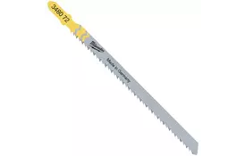 Полотно Milwaukee для лобзика T101BR, 105 мм/шаг зуба 2,5 мм, 5шт, обратный рез (4932348072) - Фото