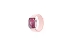 Смарт-часы Apple Watch Series 9 GPS 41mm Pink Aluminium Case with Light Pink Sport Loop (MR953QP/A) - Фото