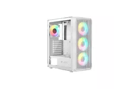 Корпус Logic concept PORTOS MESH+GLASS ARGB fans 3x120mm WHITE (AM-PORTOS-20-0000000-0002) - Фото