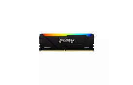 Модуль памяти для компьютера DDR4 16GB 3733 MHz Beast RGB Kingston Fury (ex.HyperX) (KF437C19BB12A/16) - Фото