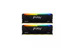 Модуль памяти для компьютера DDR4 16GB (2x8GB) 3733 MHz Beast RGB Kingston Fury (ex. HyperX) (KF437C19BB2AK2/16)