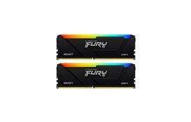 Модуль памяти для компьютера DDR4 16GB (2x8GB) 3733 MHz Beast RGB Kingston Fury (ex. HyperX) (KF437C19BB2AK2/16) - Фото