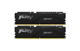 Модуль памяти для компьютера DDR5 16GB (2x8GB) 4800 MHz Beast Black Kingston Fury (ex.HyperX) (KF548C38BBK2-16) - Фото