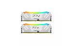 Модуль памяти для компьютера DDR5 64GB (2x32GB) 6000 MHz Renegade RGB White XMP Kingston Fury (ex.HyperX) (KF560C32RWAK2-64)