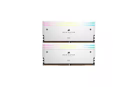 Модуль памяти для компьютера DDR5 32GB (2x16GB) 6000 MHz Dominator Titanium RGB White Corsair (CMP32GX5M2B6000C30W) - Фото