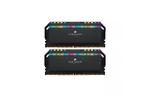 Модуль памяти для компьютера DDR5 32GB (2x16GB) 6400 MHz Dominator Platinum RGB Black Corsair (CMT32GX5M2B6400C32)