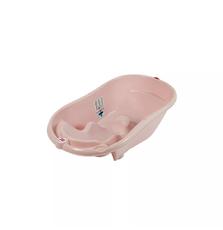 Ванночка Ok Baby с анатомической горкой и термодатчиком (розовый) (38231400)