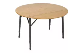 Туристичний стіл Bo-Camp Poundbury Круглий 90 x 90 cm Коричневий (1404656) - Фото