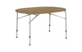 Туристичний стіл Bo-Camp Feather Овальний 130 x 90 cm Коричневий (1404466) - Фото