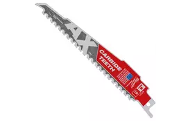 Полотно Milwaukee для шабельної пили, AX CARBIDE 150мм, крок 5мм, 5шт, деревина з цвяхами (48005521) - Фото