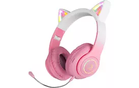 Наушники Defender FreeMotion B505 Bluetooth LED Pink (63505) - Фото