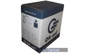 Кабель мережевий OC-UTP5e-VT/500 OK-Net (КППт-ВП (100) 4х2х0,51) - Фото